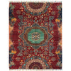 Mamluk Area Rug Handmade Red Medallion 3x5 ft