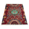 Mamluk Area Rug Handmade Red Medallion 3x5 ft