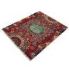 Mamluk Area Rug Handmade Red Medallion 3x5 ft