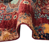 Mamluk Area Rug Handmade Red Medallion 3x5 ft