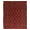Mashwani Runner Rug Handmade Deep Red Geometric 5x6 ft