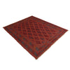 Mashwani Runner Rug Handmade Deep Red Geometric 5x6 ft