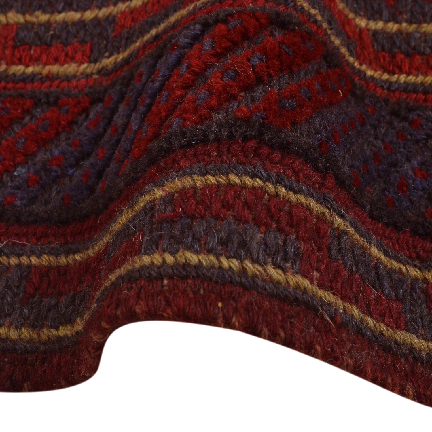 Mashwani Runner Rug Handmade Red Geometric 5x6 ft
