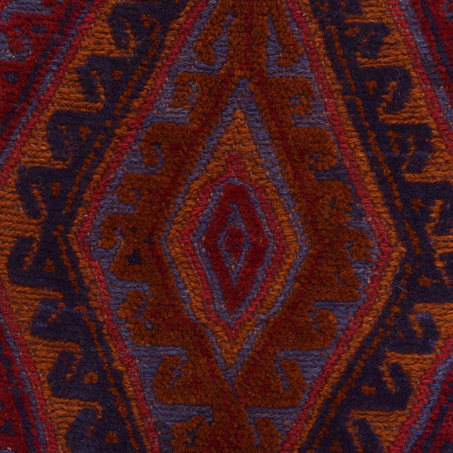 Mashwani Runner Rug Handmade Red Geometric 5x6 ft
