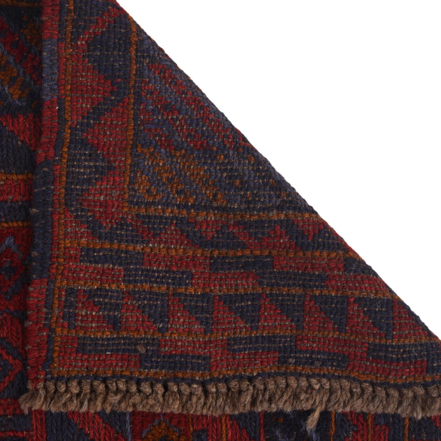 Mashwani Runner Rug Handmade Red Geometric 5x6 ft