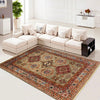 Kazak Rug Handmade Beige Medallion 5x8 ft