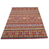 Khurjeen Area Rug Handmade Multi Curvilinear 4x6 ft