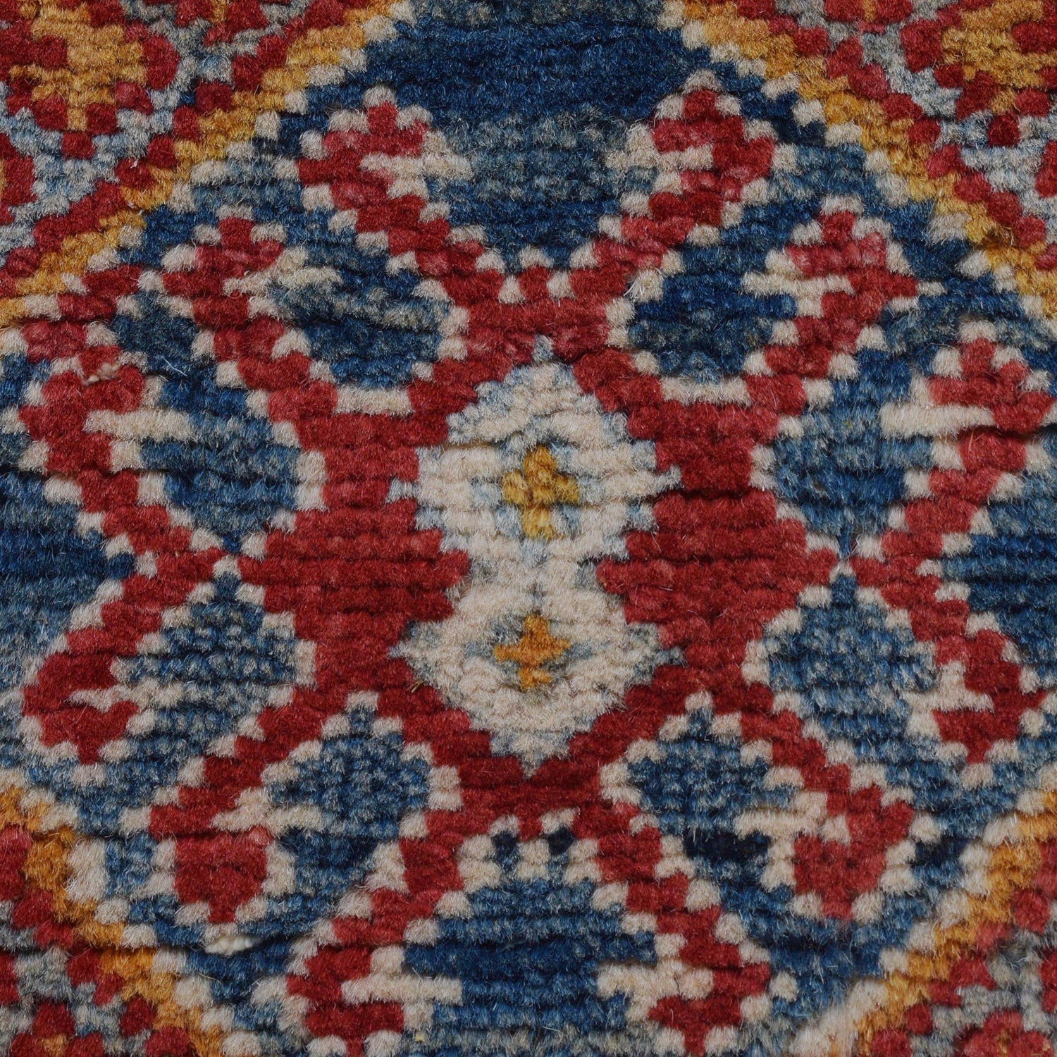 Khurjeen Area Rug Handmade Multi Curvilinear 4x6 ft