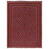 Mashwani Runner Rug Handmade Deep Red Geometric 6x9 ft