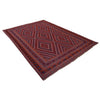 Mashwani Runner Rug Handmade Deep Red Geometric 6x9 ft