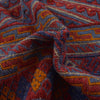 Mashwani Runner Rug Handmade Deep Red Geometric 6x9 ft