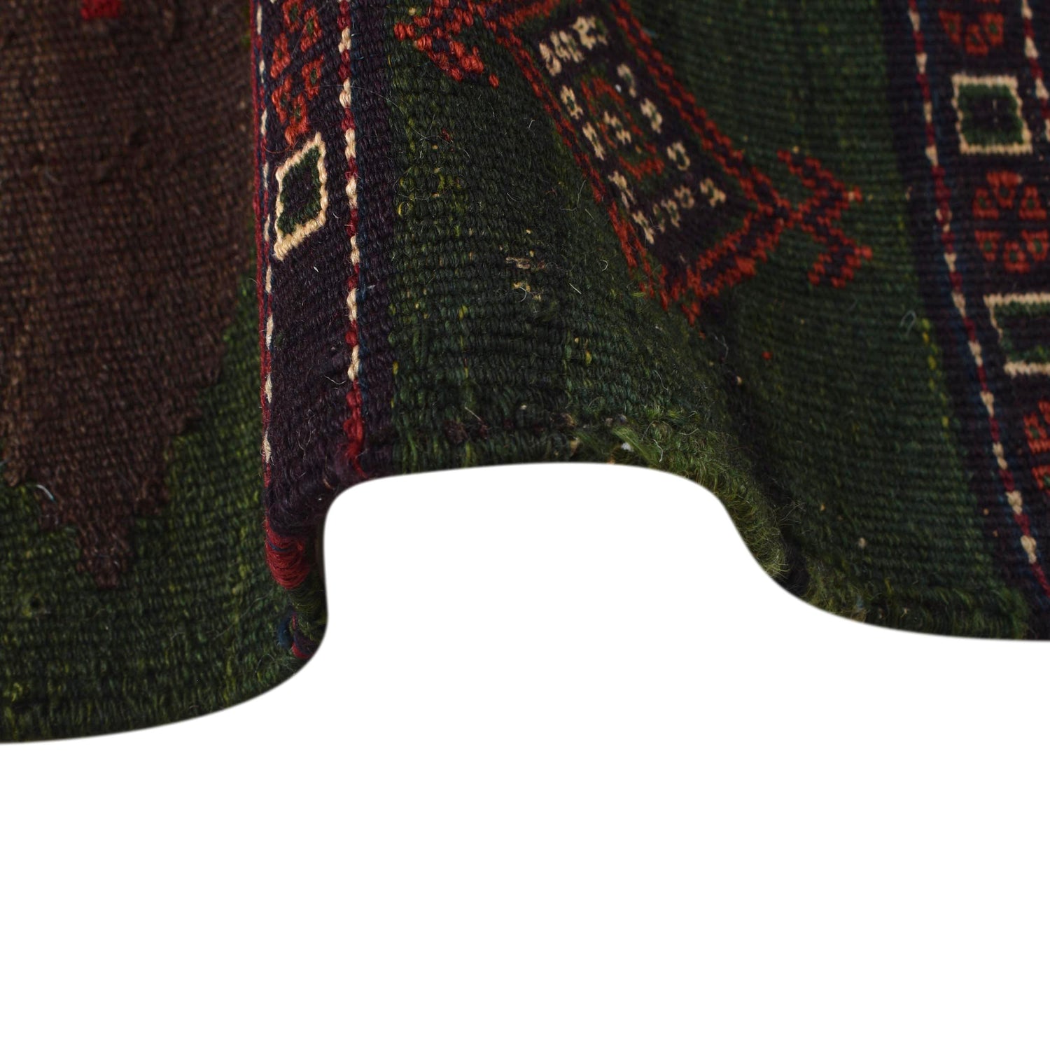 Table Sheet Area Rug Runner Handmade Multi Curvilinear 10'