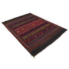Laghari Kilim Area Rug Handmade Multi Geometric 4x7 ft