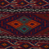 Laghari Kilim Area Rug Handmade Multi Geometric 4x7 ft