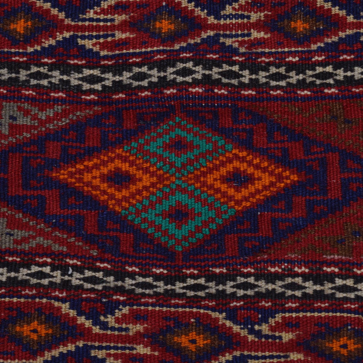 Laghari Kilim Area Rug Handmade Multi Geometric 4x7 ft