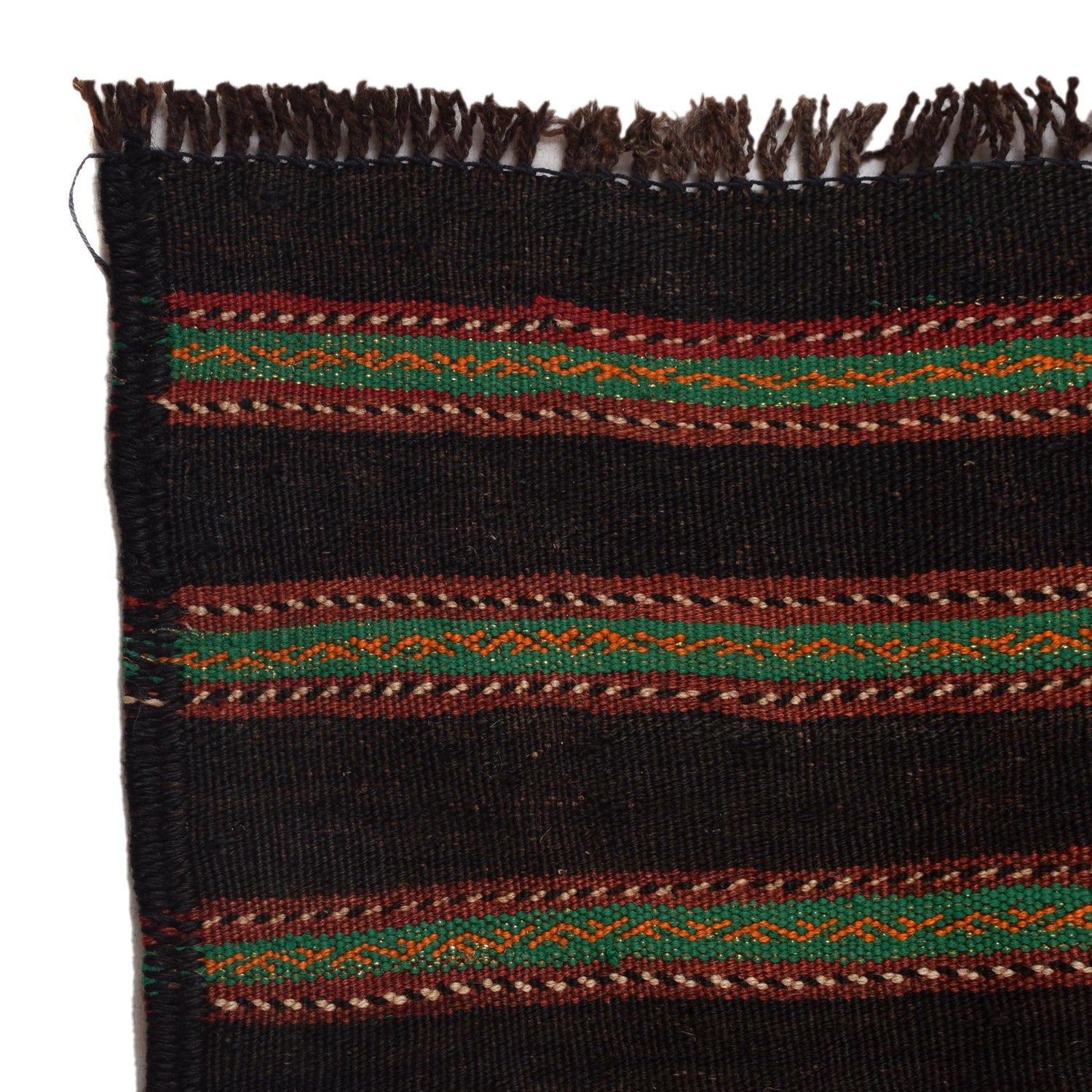 Laghari Kilim Area Rug Handmade Multi Geometric 4x7 ft