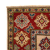 Kazak Rug Handmade Ivory Medallion 4x6 ft