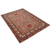 Kazak Rug Handmade Gray Medallion 4x6 ft