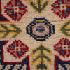 Kazak Rug Handmade Gray Medallion 4x6 ft