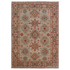 Kazak Rug Handmade Beige Medallion 4x6 ft