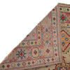 Kazak Rug Handmade Beige Medallion 4x6 ft