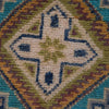 Kazak Rug Handmade Gray Medallion 4x6 ft