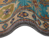 Kazak Rug Handmade Gray Medallion 4x6 ft