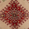 Kazak Rug Handmade Ivory Medallion 4x7 ft
