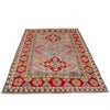 Kazak Rug Handmade Gray Medallion 4x7 ft