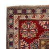 Kazak Rug Handmade Gray Medallion 4x7 ft
