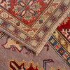 Kazak Rug Handmade Gray Medallion 4x7 ft