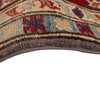 Kazak Rug Handmade Gray Medallion 4x7 ft