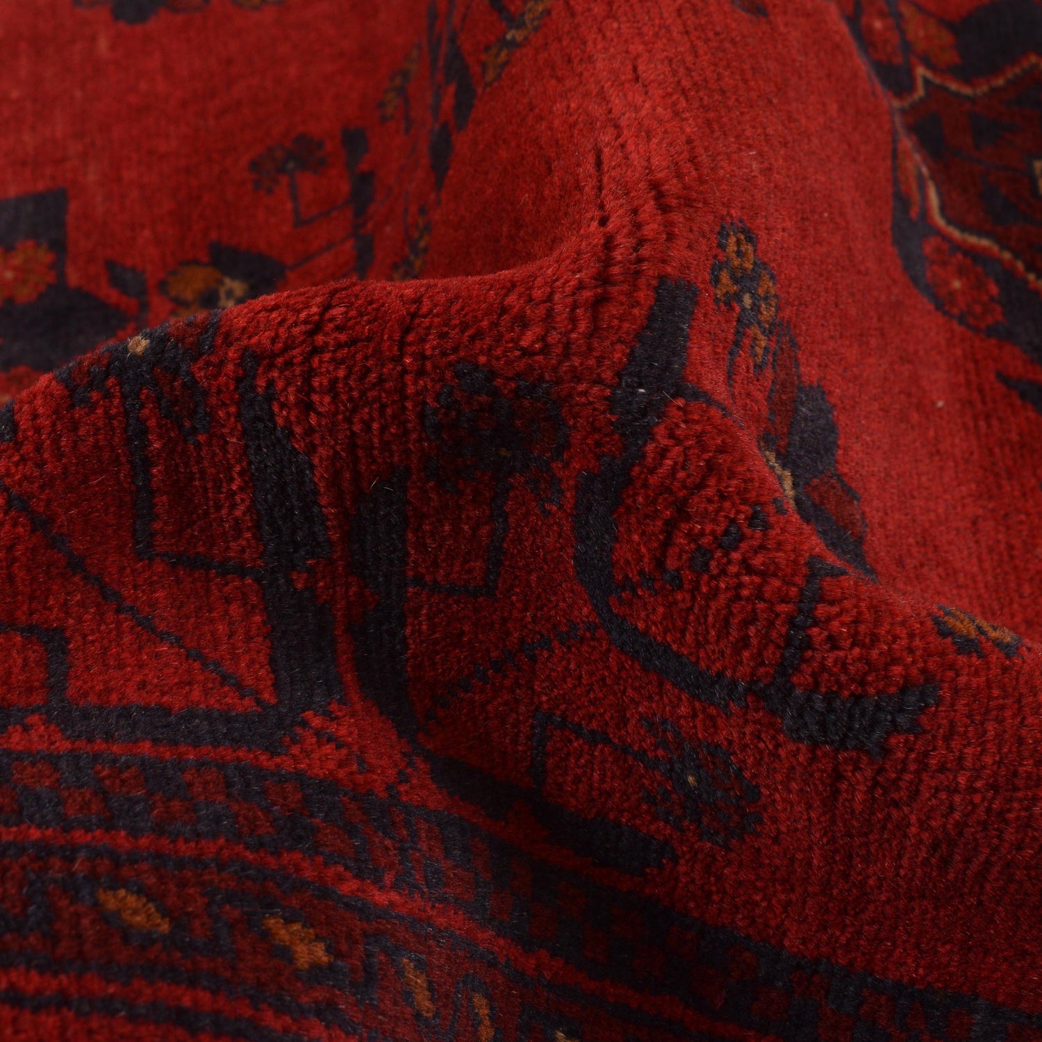 Khal Mohammadi Rug Handmade Red 3x5 ft