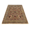 Sultani Area Rug Handmade Gray Floral 5x8 ft