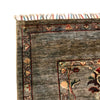 Sultani Area Rug Handmade Gray Floral 5x8 ft