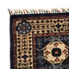 Mamluk Area Rug Handmade Blue Medallion 3x5 ft