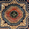 Mamluk Area Rug Handmade Blue Medallion 3x5 ft