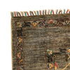 Sultani Area Rug Handmade Beige Floral 4x7 ft
