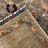 Sultani Area Rug Handmade Beige Floral 4x7 ft