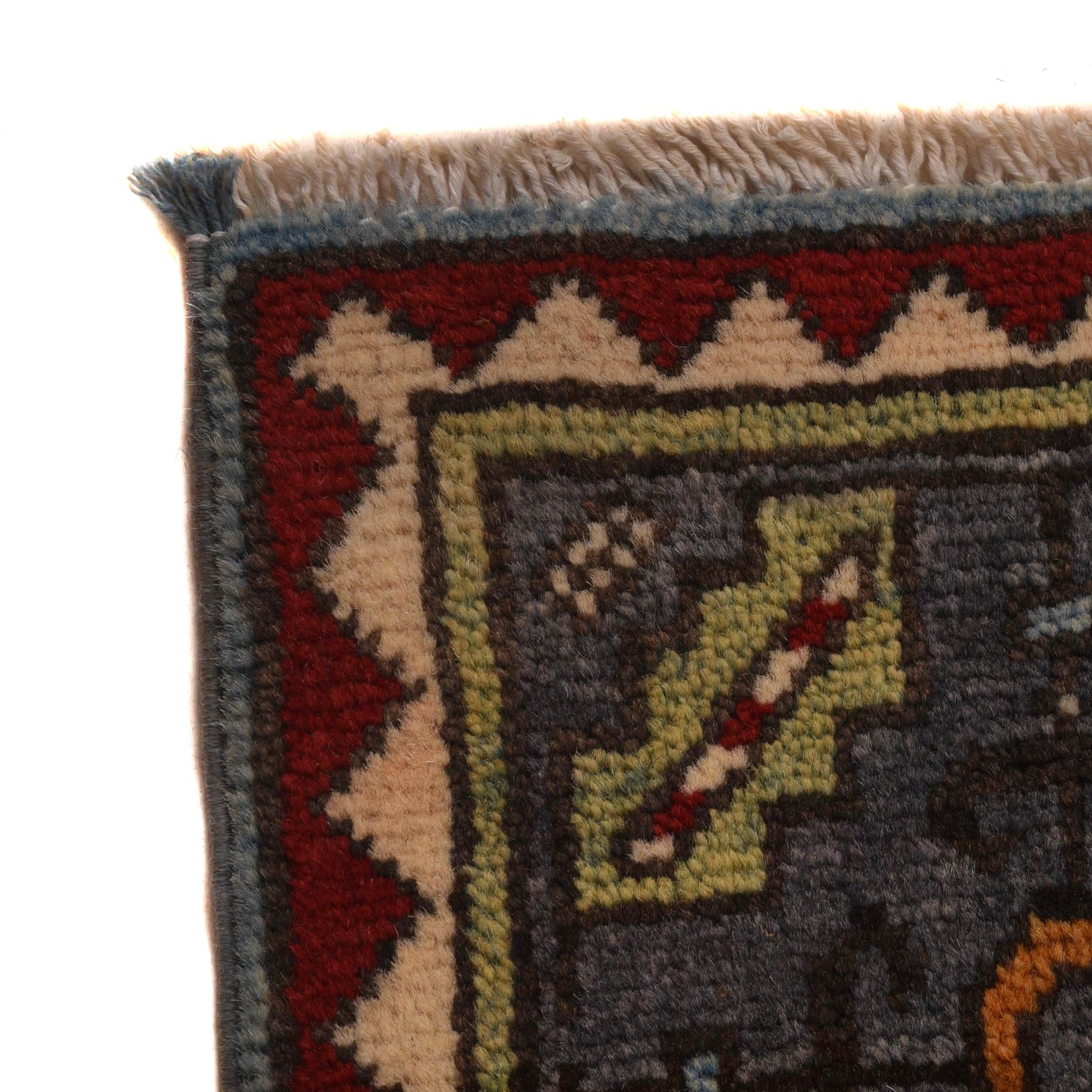 Mamluk Area Rug Handmade Multi Medallion 4x7 ft