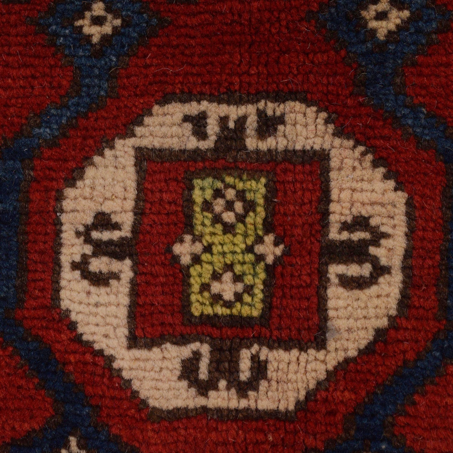 Mamluk Area Rug Handmade Multi Medallion 4x7 ft