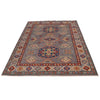 Kazak Rug Handmade Gray Medallion 4x7 ft