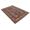 Kazak Rug Handmade Gray Medallion 4x7 ft