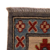 Kazak Rug Handmade Gray Medallion 4x7 ft