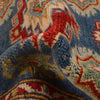 Kazak Rug Handmade Blue Medallion 2x4 ft
