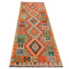 Handmade Multi Kilim Geometric 8' Runner