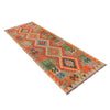 Handmade Multi Kilim Geometric 8' Runner