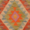 Handmade Multi Kilim Geometric 8' Runner