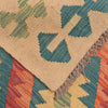 Handmade Multi Kilim Geometric 10' Runner