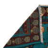 War Area Rug Handmade Blue Tank + Helicopter + Riffle 3x5 ft
